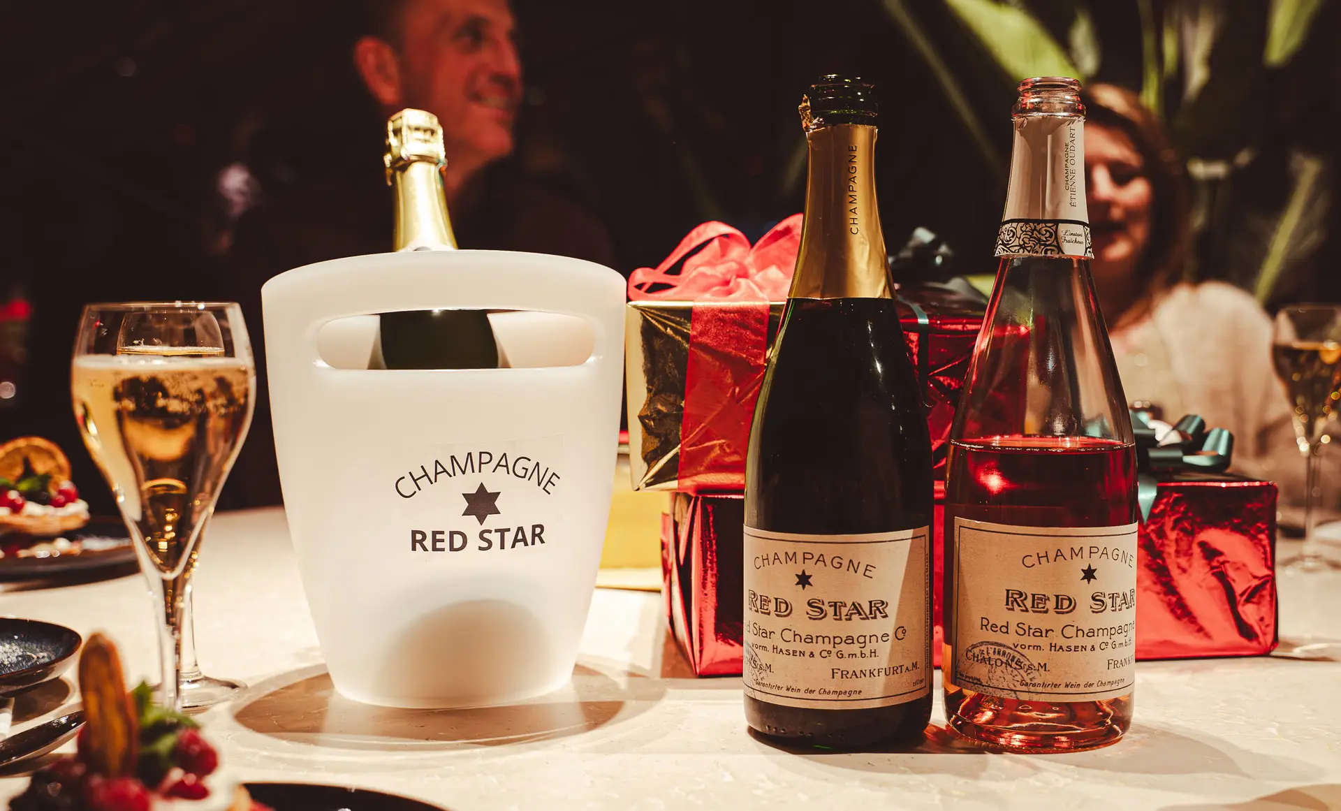 6 x Red Star Champagne €34,99 + Biscuits Rose de Reims - Image 4